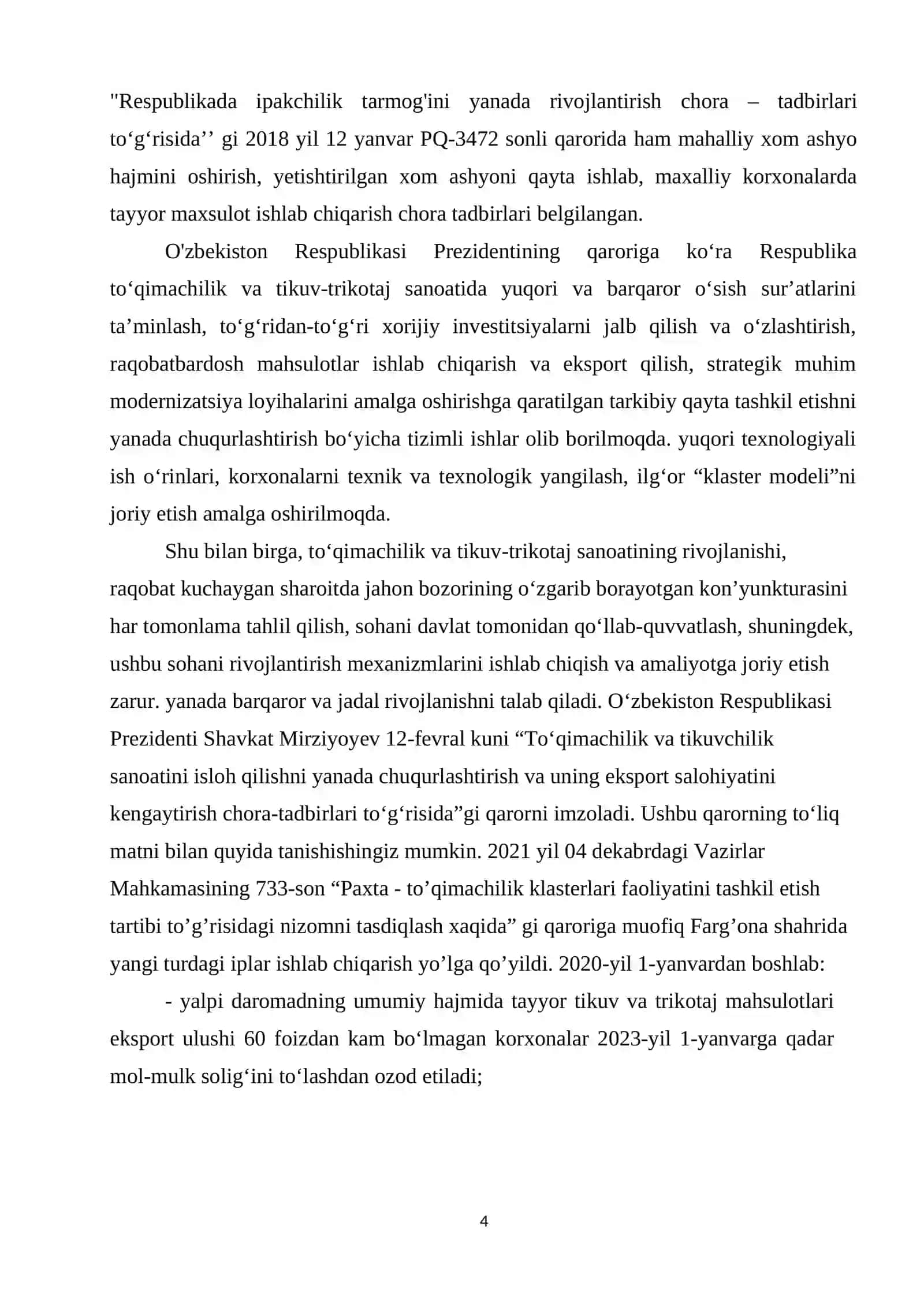 "TEXNOLOGIK JARAYONLARNI LOYIHALASH" 4