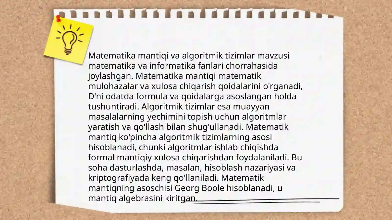 Matematik mantiqning tatbiqlari 4