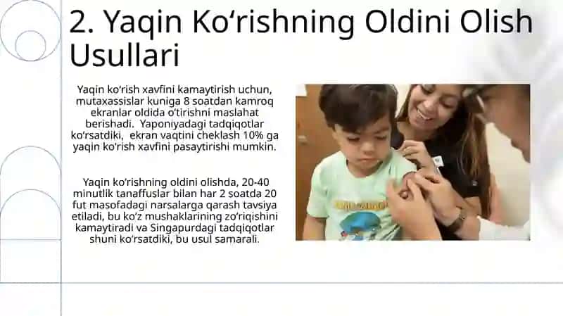 Yaqin Ko'rishning Oldini Olish Usullari 4