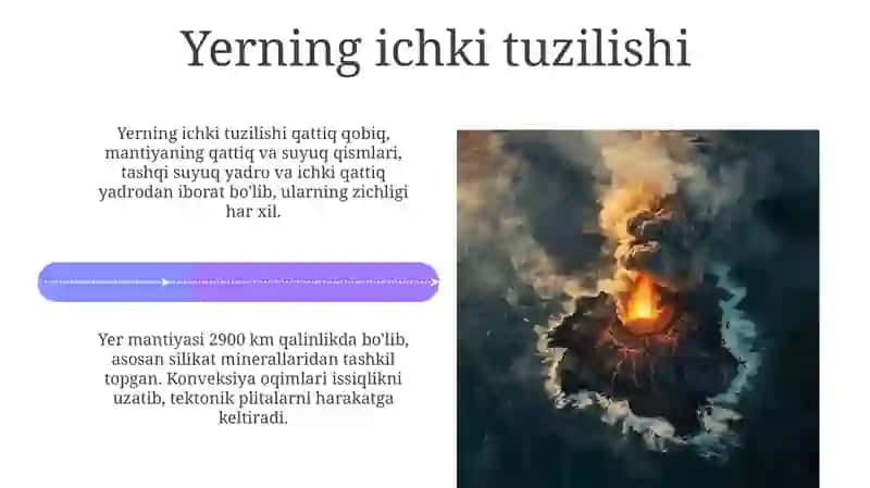 Endogen jarayonlar: Vulqonlar va zilzilalar 4