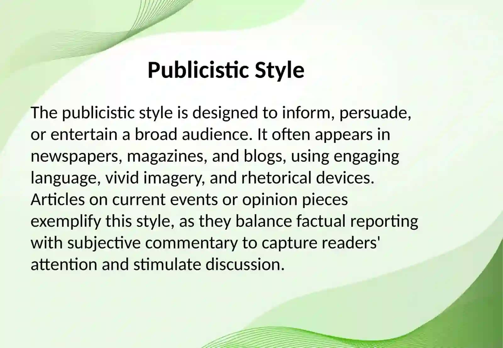 Functional Styles of Language 4