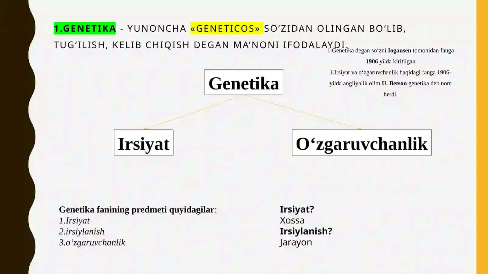 Genetika fanining rivojlanish tarixi va masad vazifalari 4
