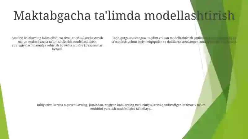 Maktabgacha Taʼlim Tashkilotlarida Tarbiyaviy Ishlarni Modellashtirish 4