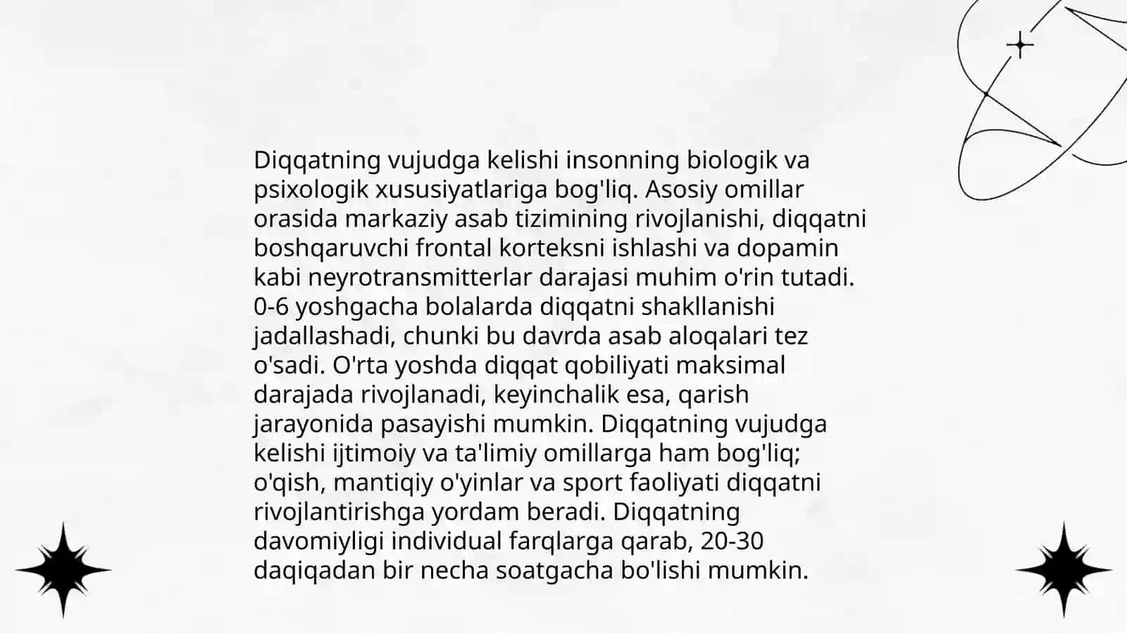 Psixik jarayonlarning vujudga kelishi 4