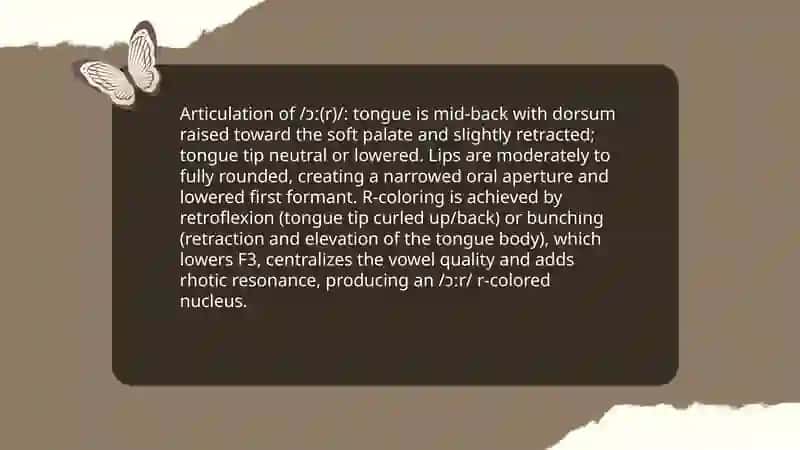 Pronunciation of vowel sounds |з:(r) |, |ɔ:(r), |oi | and |au | 4