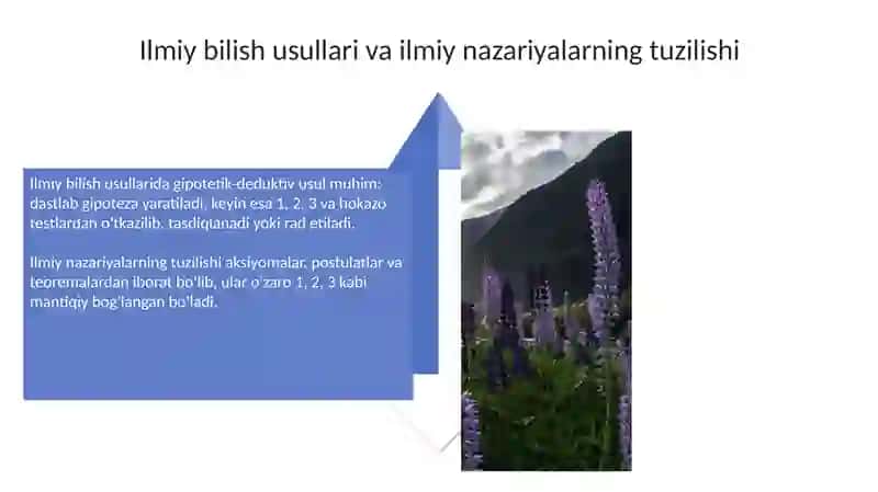 Tabiy fanlar nazaryasi va metodikasi predmeti, maqsad va vazifalari 4