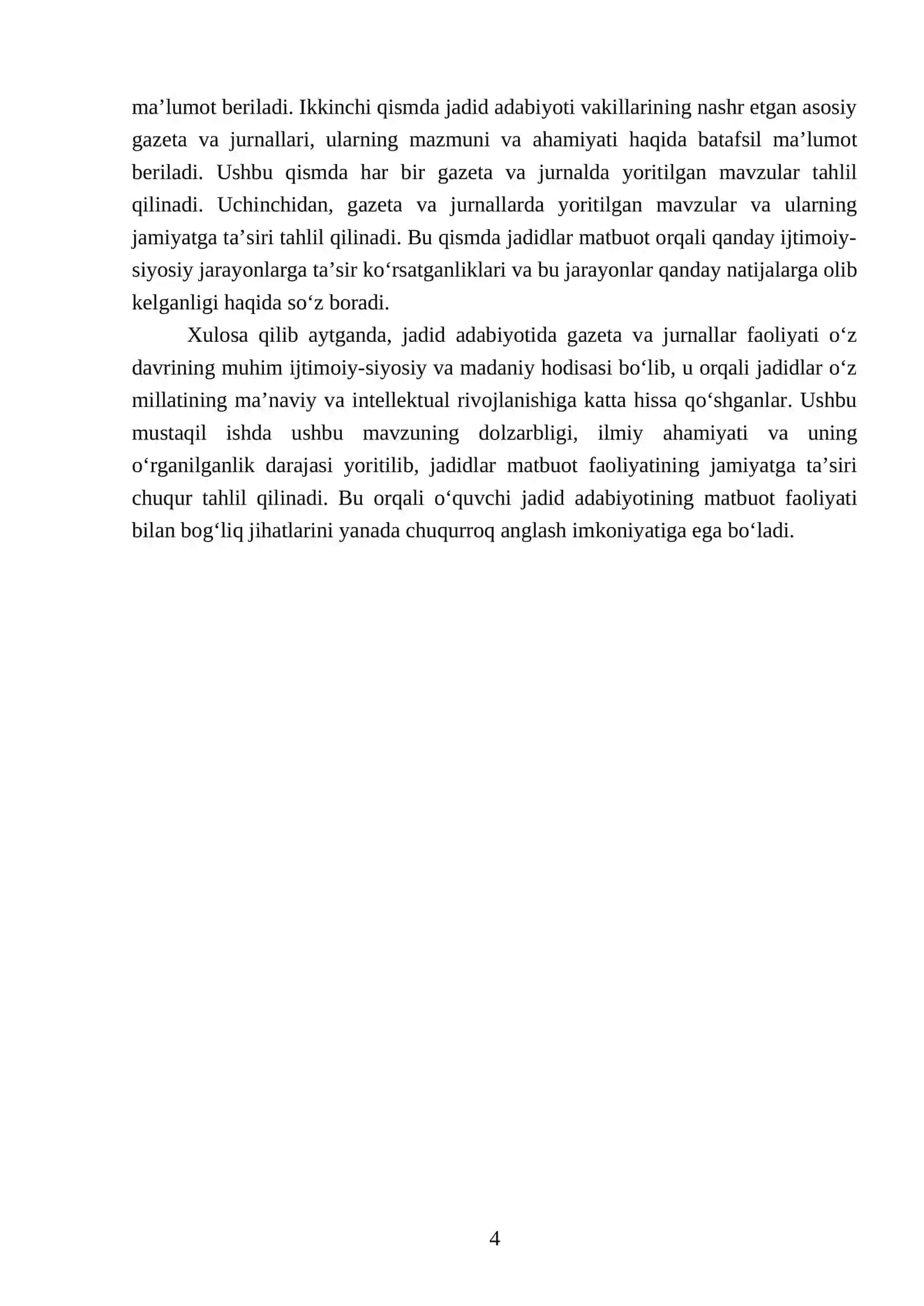 Jadid adabiyotida gazeta-jurnallar faoliyati 4