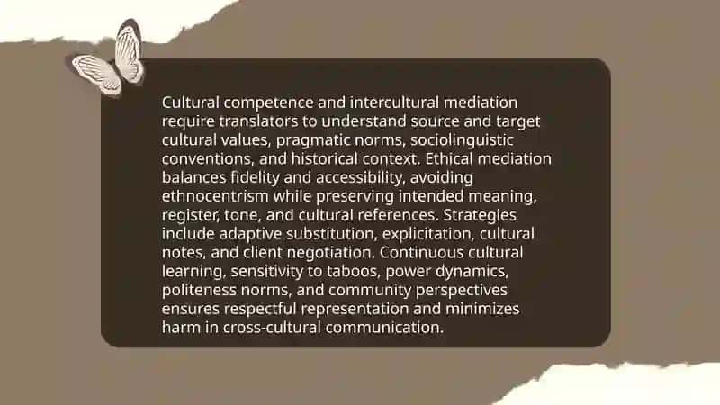 Competence and ethics of a translator in translation process 4