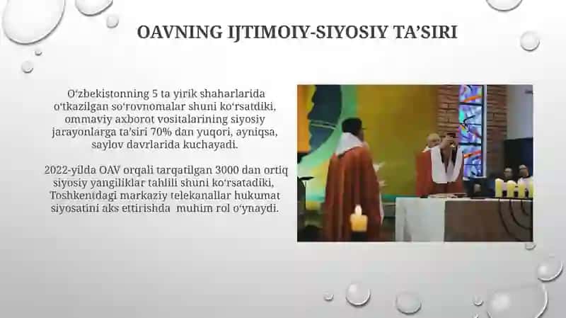O'zbekiston Respublikasida ommaviy axborot vositalari faoliyati 4