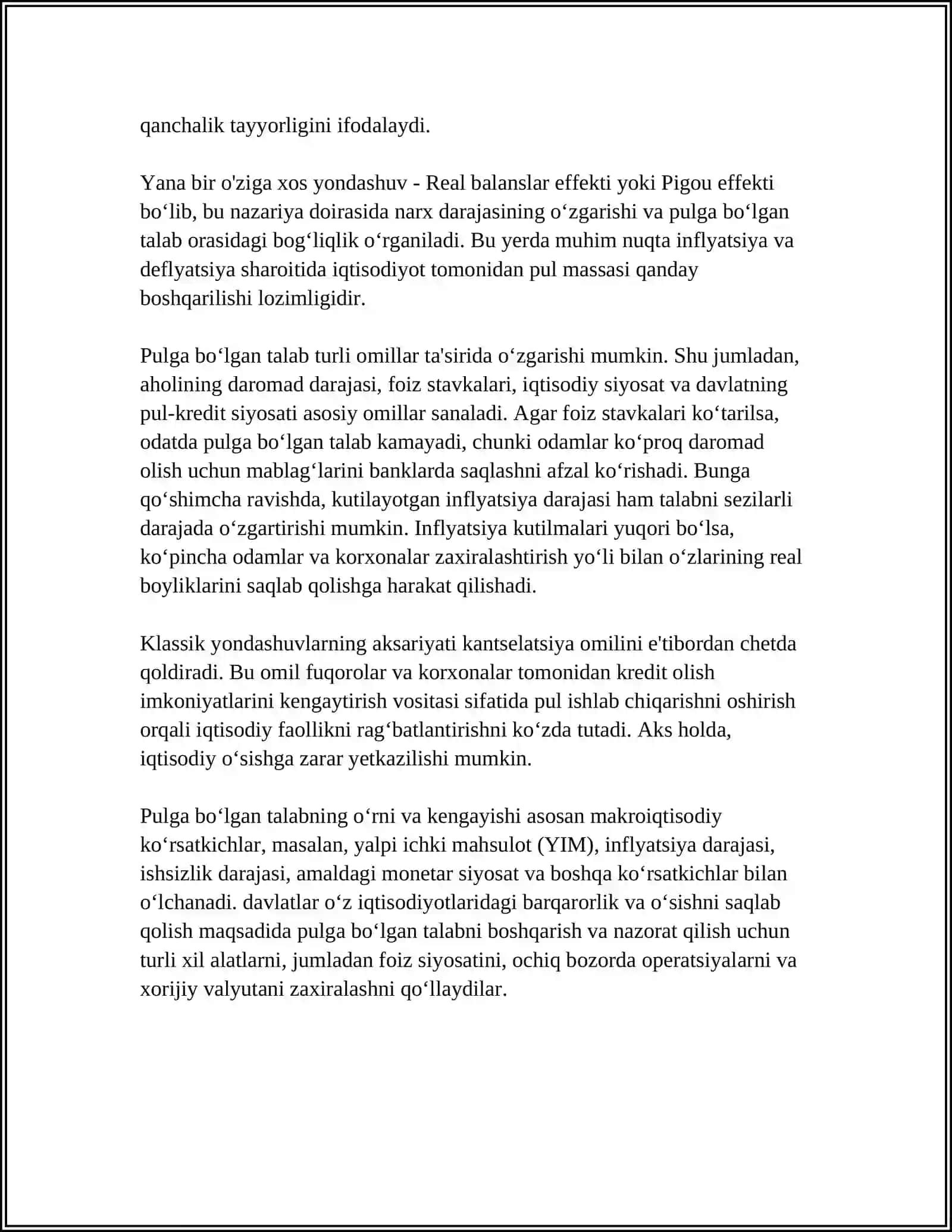 Pulga bo‘lgan talabni umumiy nazariyasi 4