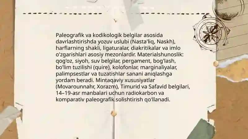Eski o'zbek tili adabiy manbalari 4
