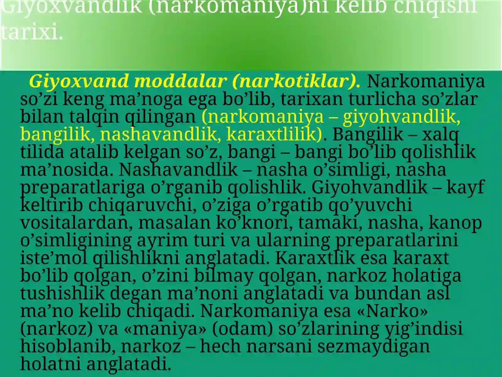 GIYOHVANDLIK VA UNING OQIBATLARI 4