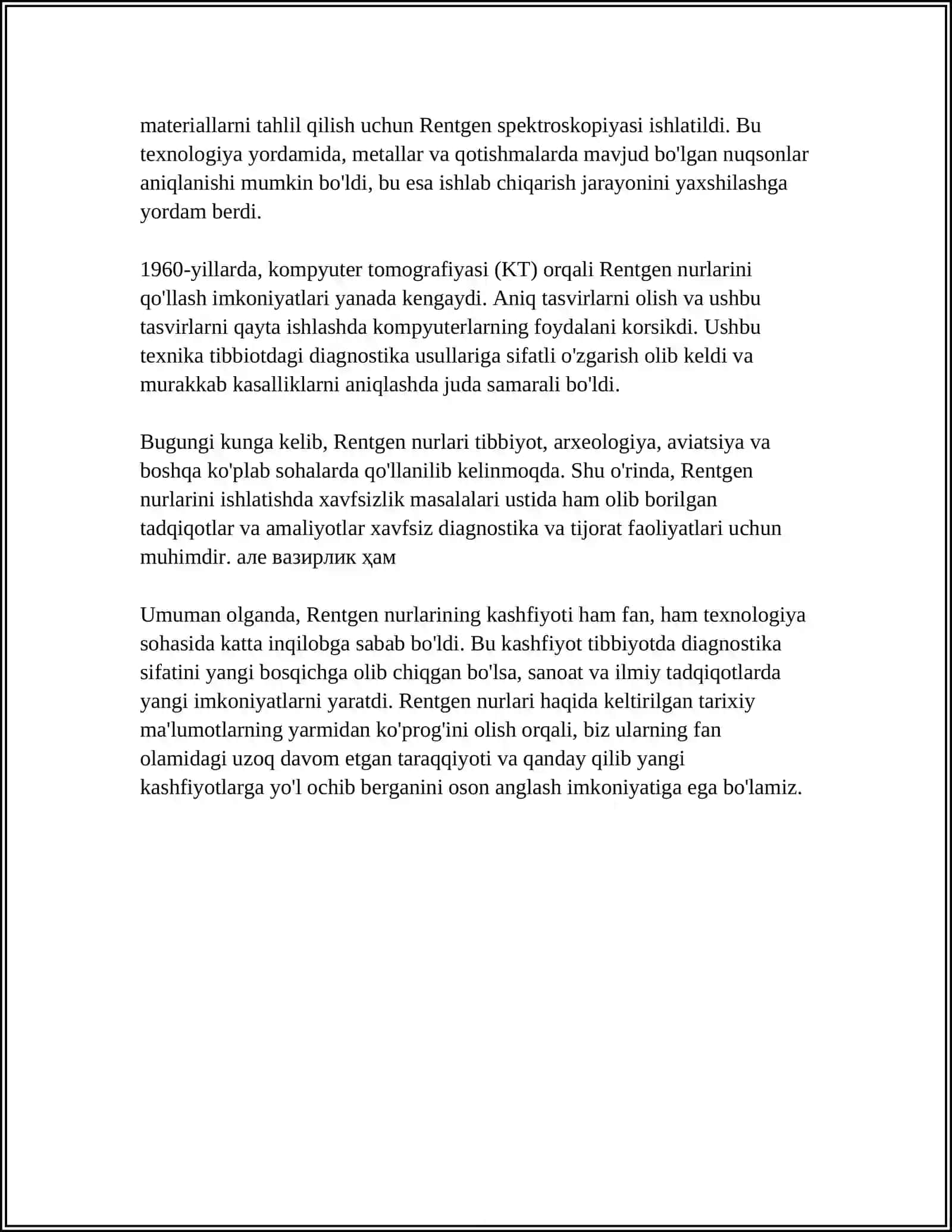 RENTGENT NURLARI. ELEKTROMAGNIT TO'LQINLAR 4