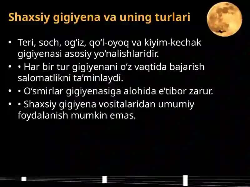 O`QUVCHILARNI GIGIYENIK TARBIYALASH 4