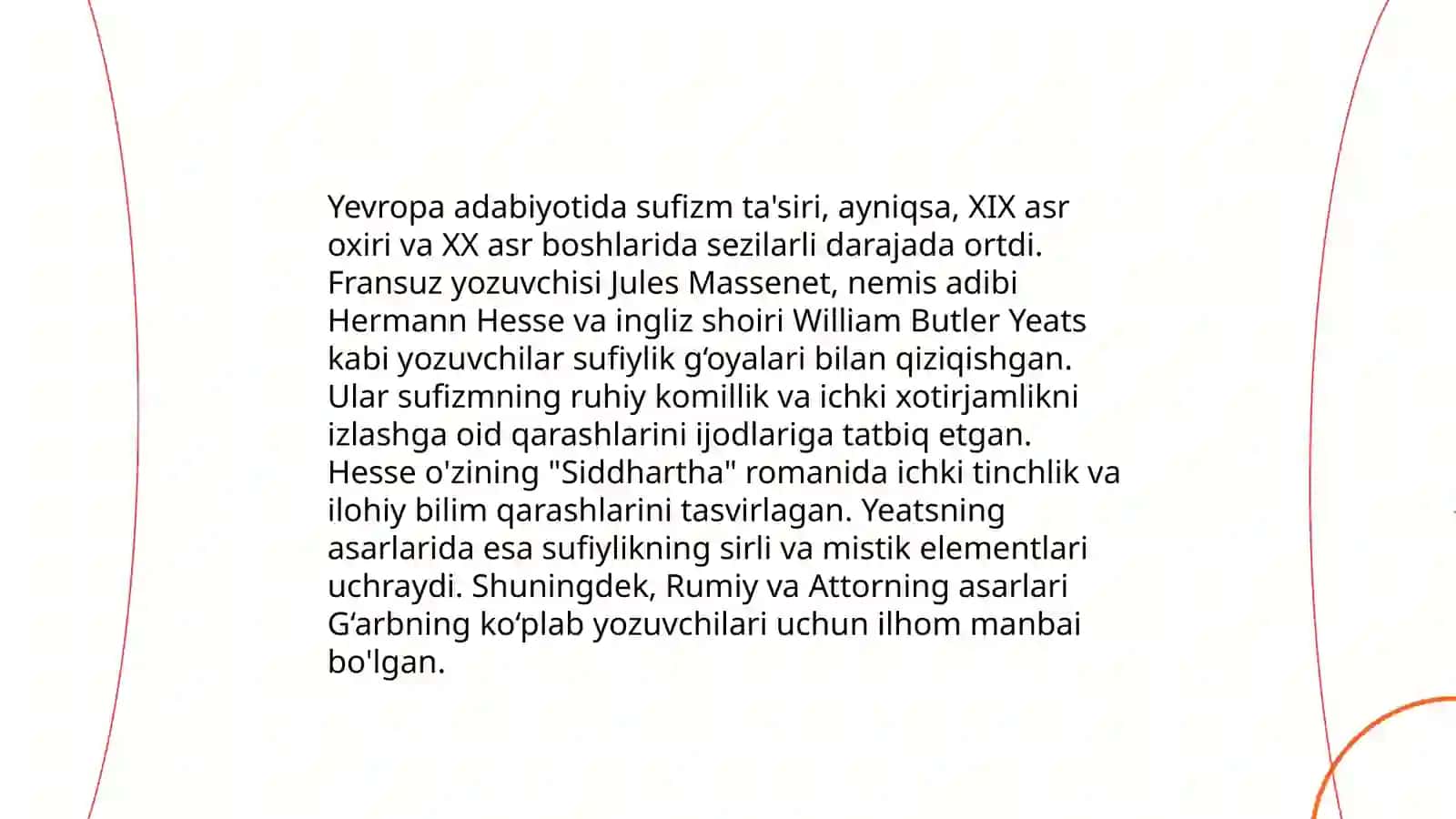 Yevropa adiblari ijodida sharqona motivlar Badiiy asarlardagi poetika masalalar 4