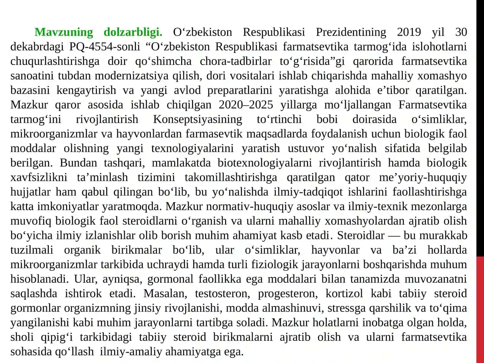 Oziq-ovqat mahsulotlari ishlab chiqarish korxonalari qoldiq mahsulotlari utilizatsiyasi va ikkilamchi mahsulotlar olish 4