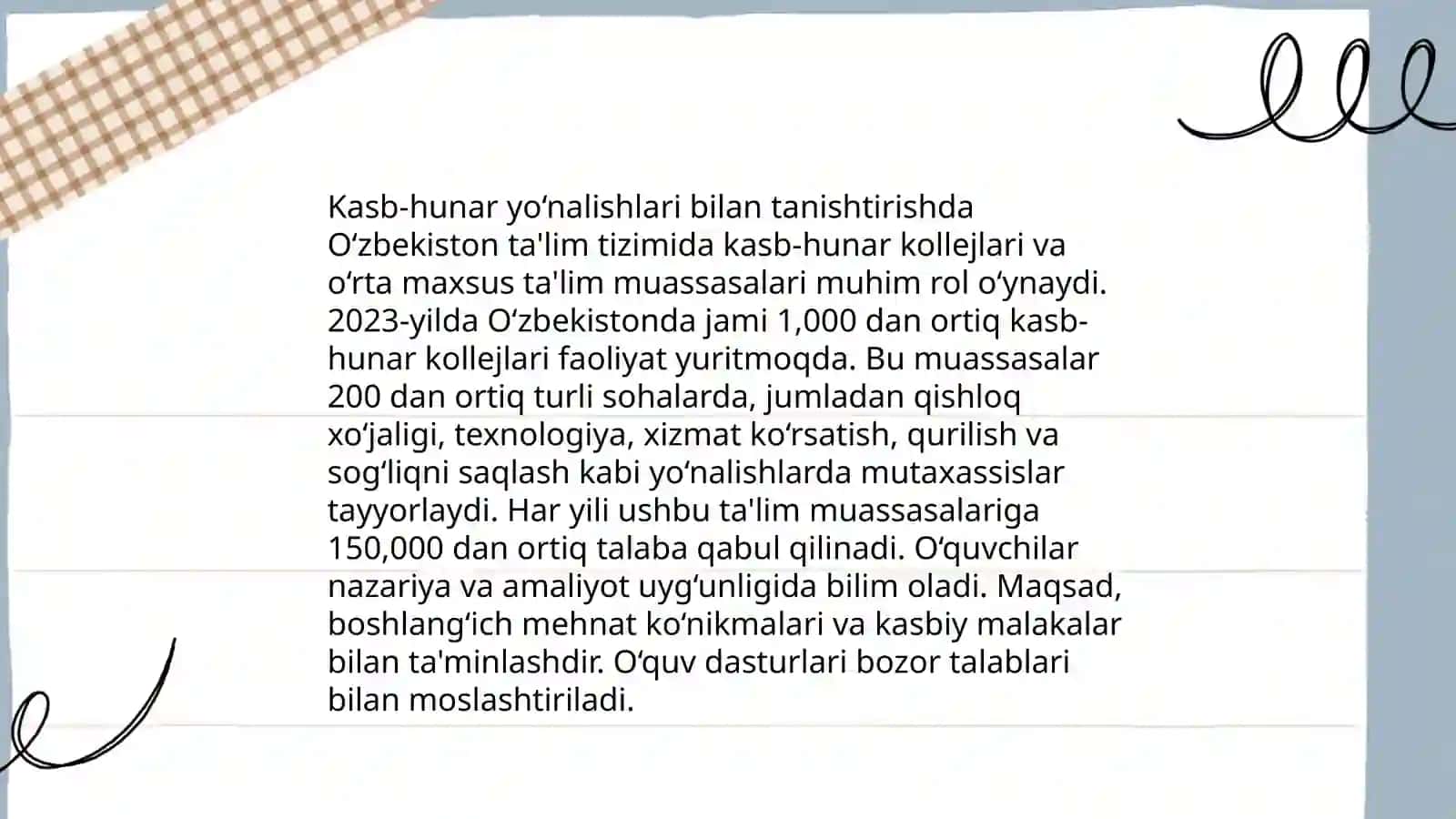Kasb hunarga yoʻnaltirish fanining maqsad va vazifalari 4