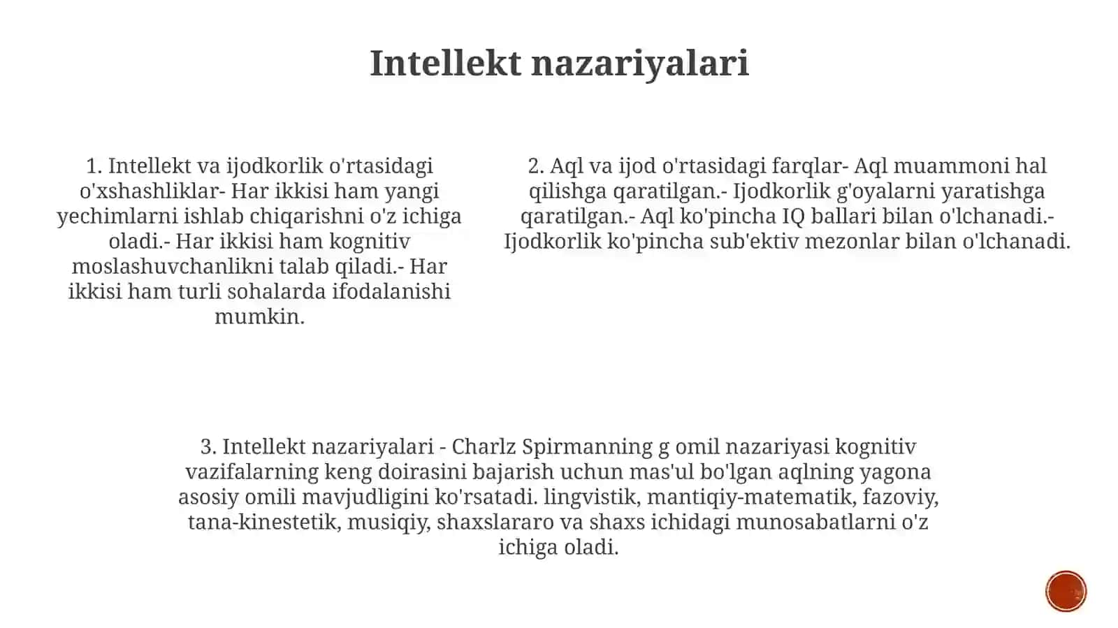 Intellekt Va Kreativlik Haqida Tushuncha 4
