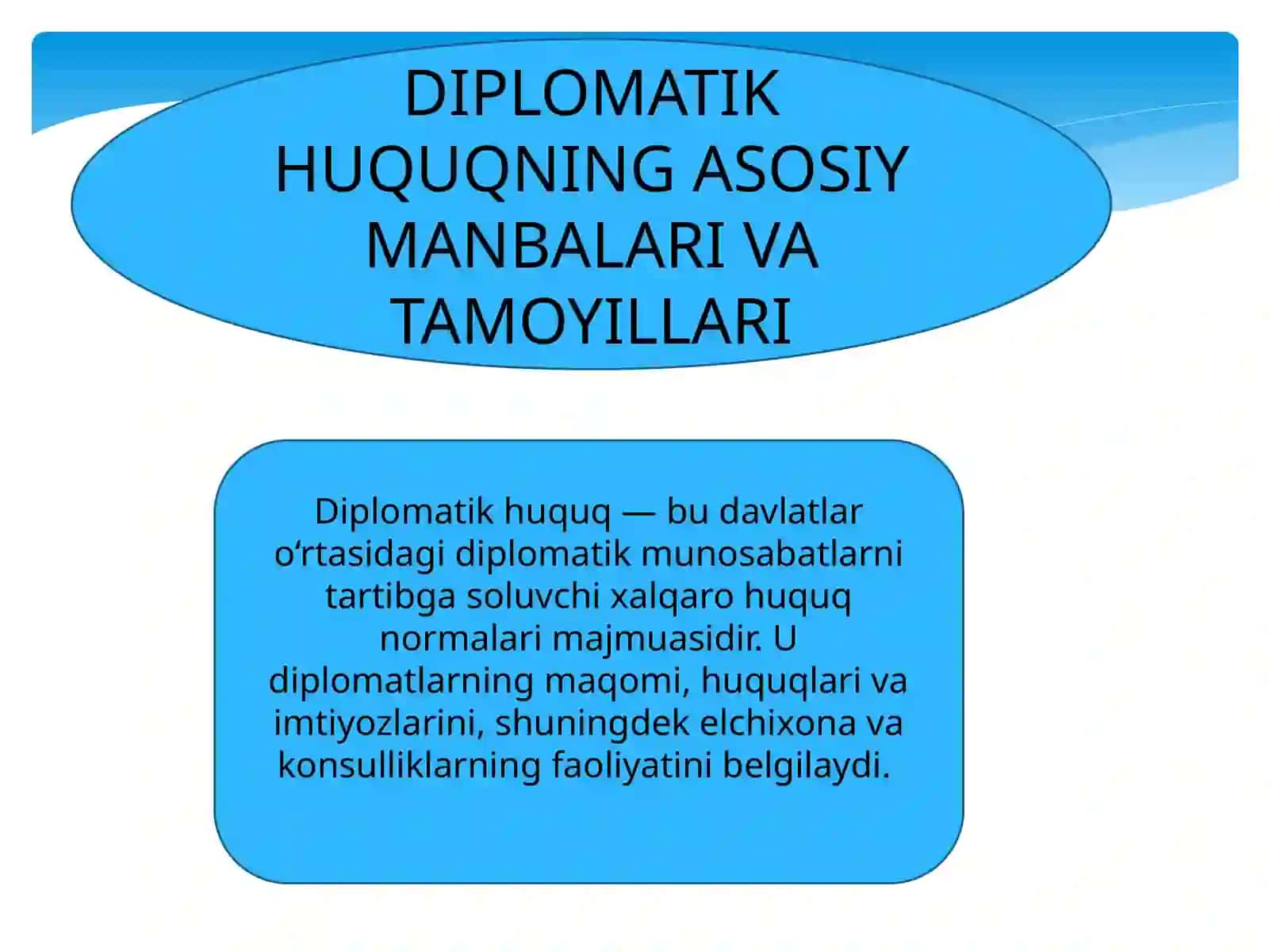 DIPLOMATIK HUQUQ Mavzusi taqdimoti 4