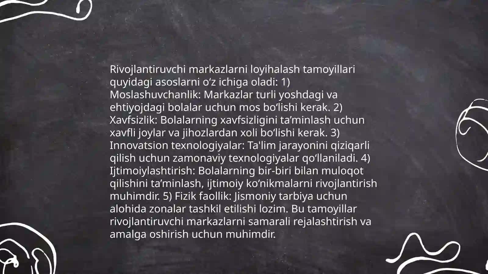 Maktabgacha ta'lim tashkilotlarida rivojlantiruvchi markazlarda jihozlash tartibi 4