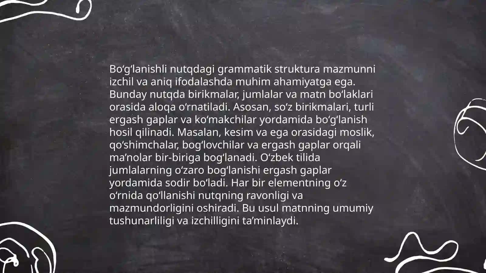 Boğlanishli nutq va uni ostirish vazifalari 4