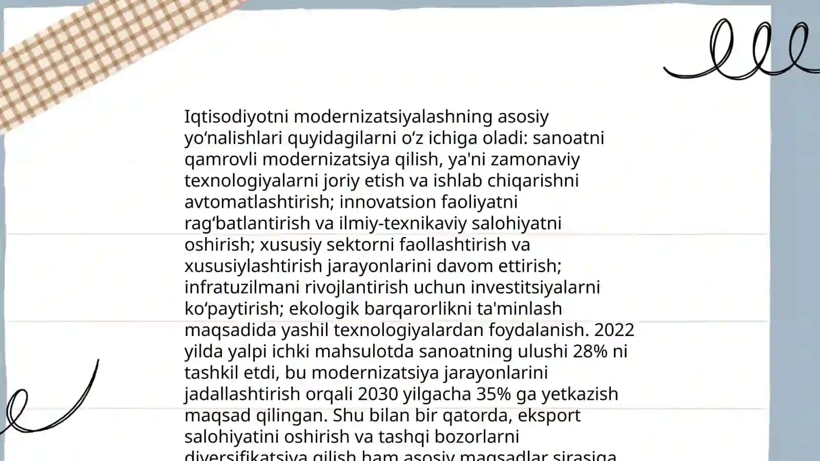 Boshqaruv jarayoni va iqtisodiyotni modernizatsiyalash sharoitida takomillashtirish yo'llari 4