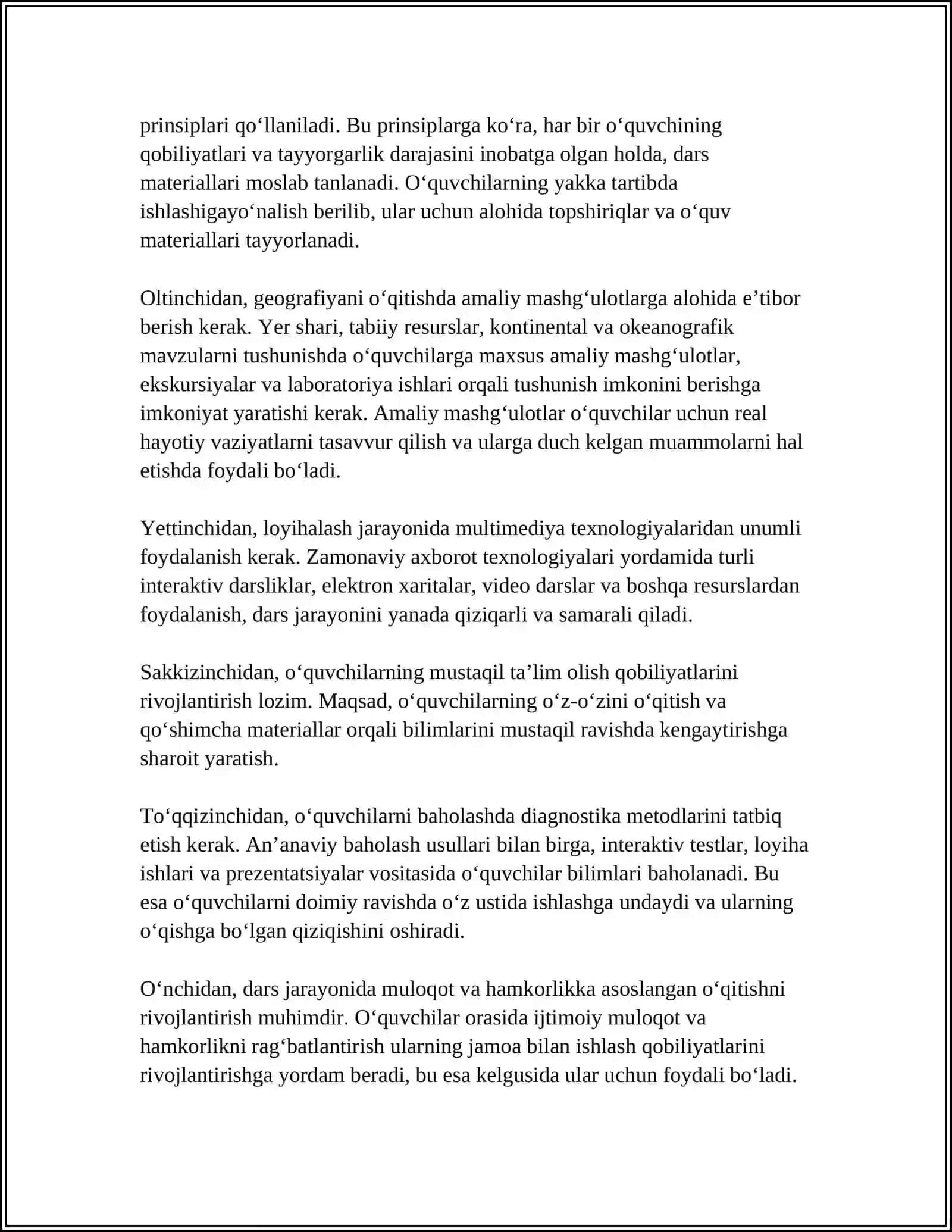 O‘quv dasturiga asoslangan geografiya darslarini loyihalash usullari 4