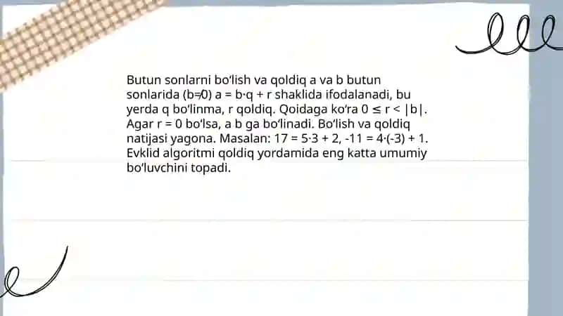 Qoldiq va uning mohiyati 4