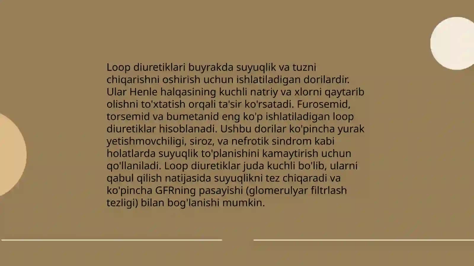 Diuretik dori vositalar farmakologiyasi 4