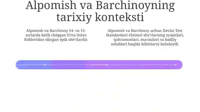 Alpomish va Barchinoy davlat test meyorlari 4