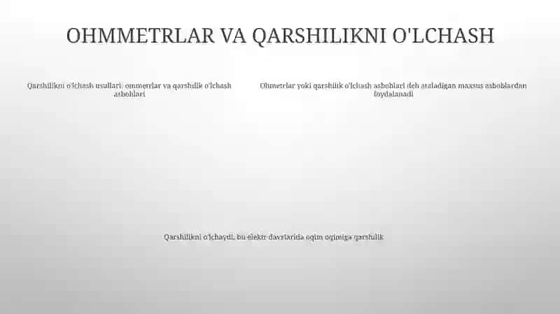 Elektir Olchash Asboblari Va Ular Yordamida Har Hil Kattaliklarni Aniqlash 4