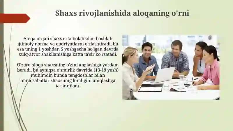 Muloqot psixologiyasi va uning shaxs rivojlanishidagi roʻli 4
