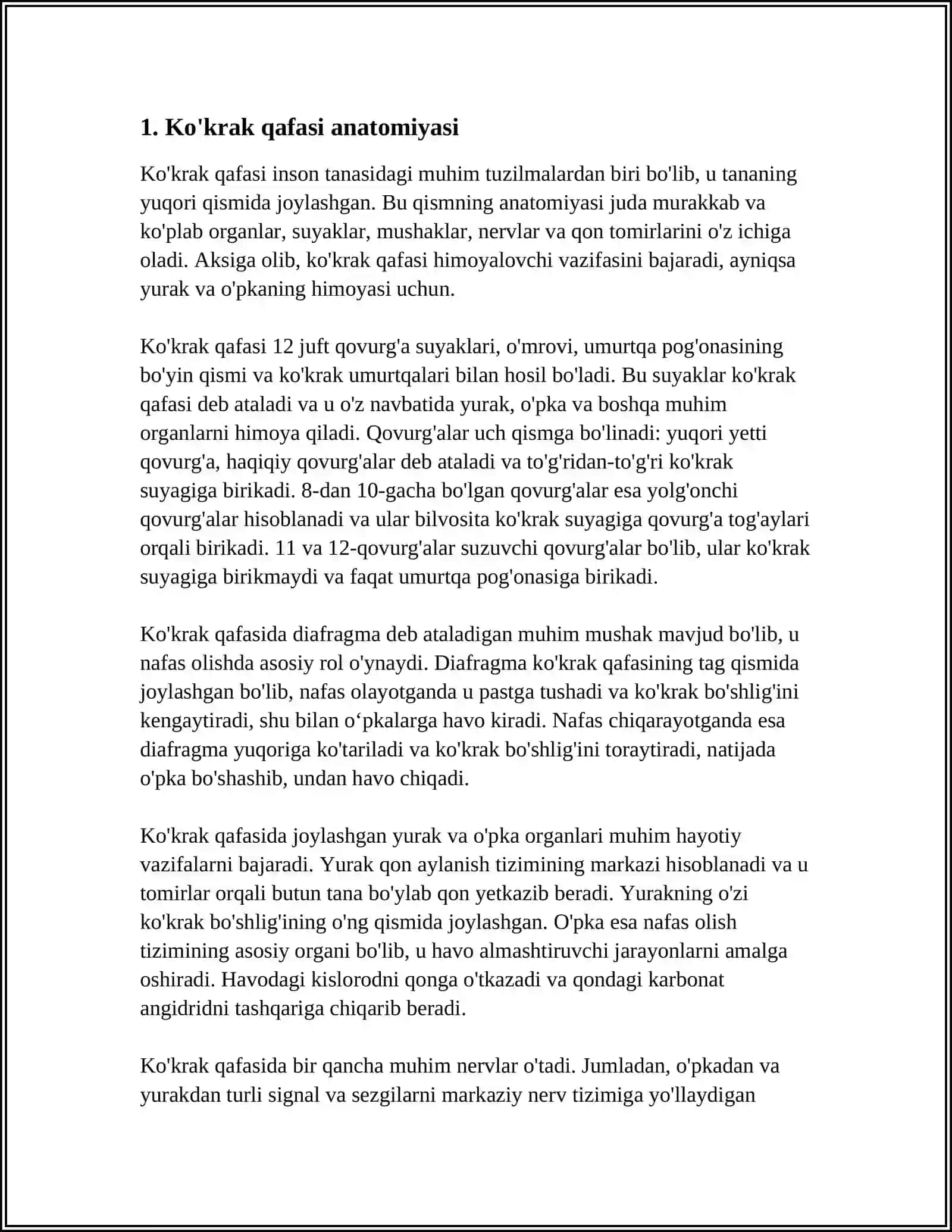 KO’KRAK, QORIN, DIAFRAGMA VA CHOV MUSKULLARI ANATOMIYASI 4