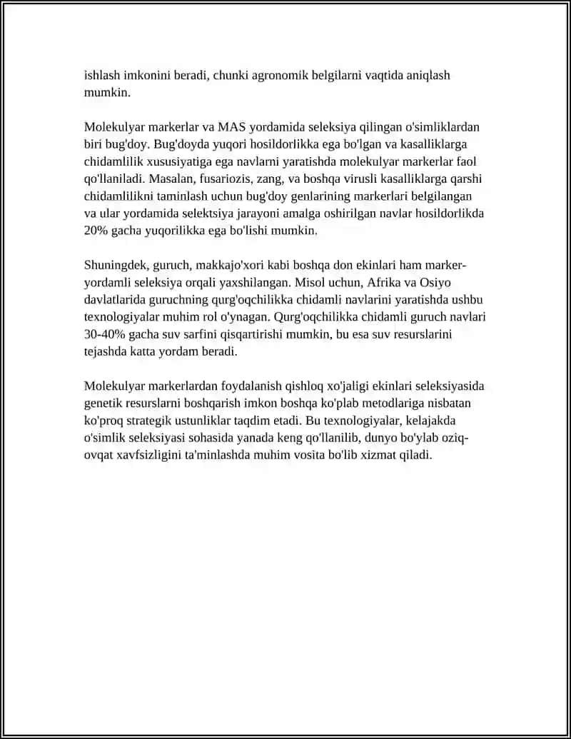 BIOTEHNOLOGIYADA SELEKSIYANI QÒLLANISHI 4