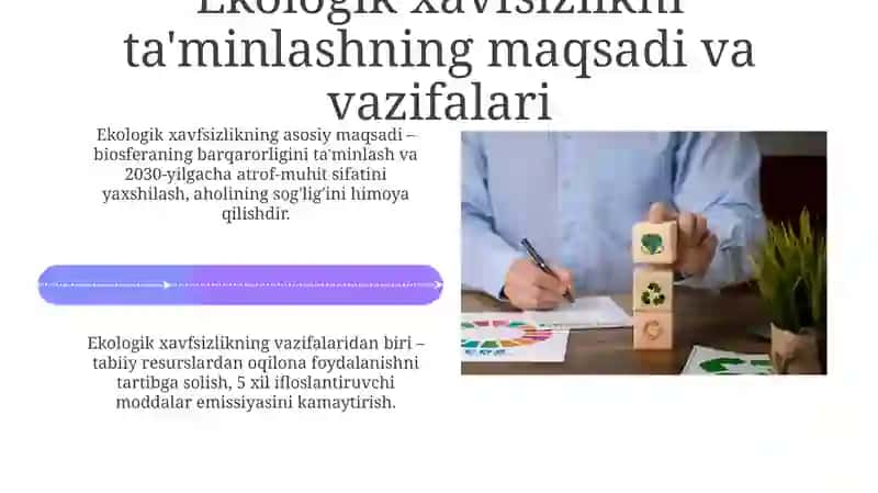 Ekologik xavfsizlikning asosiy tushunchalari 4