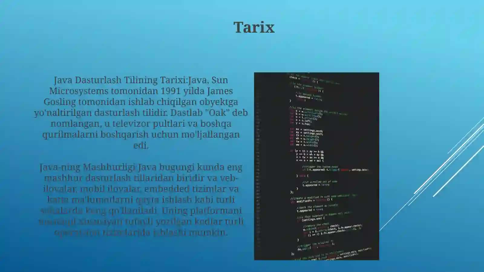 Java Dasturlash Tili Haqida 4