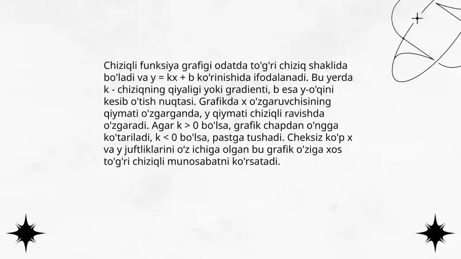 Chiziqli funksiya 4