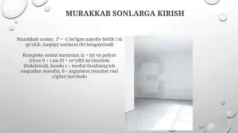 Murakkab sonlar 4