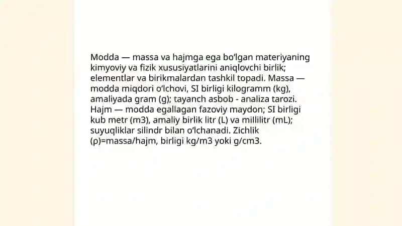 Kimyo fanidan kirish 4