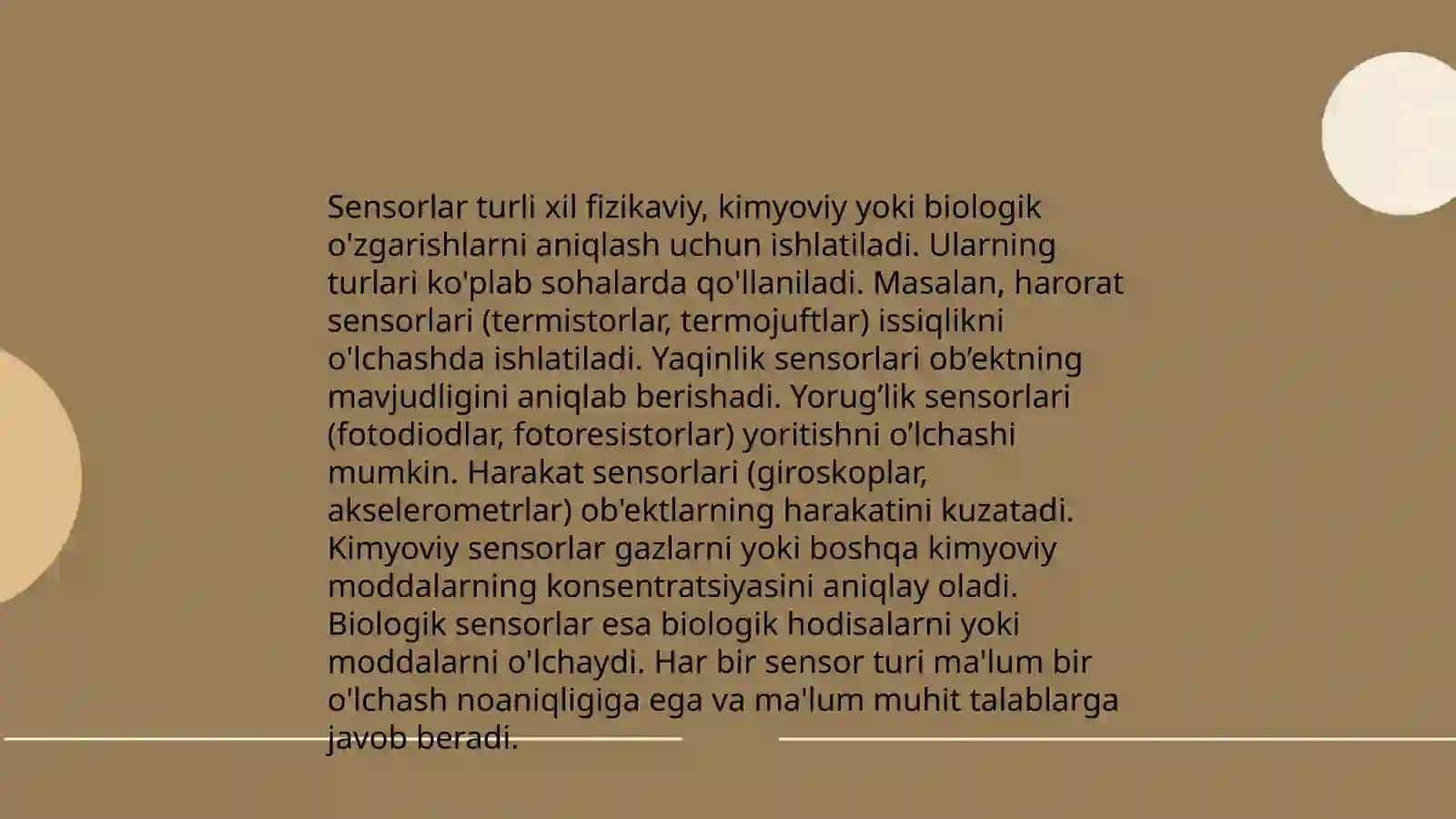 Sensor tizimning moslashishi 4