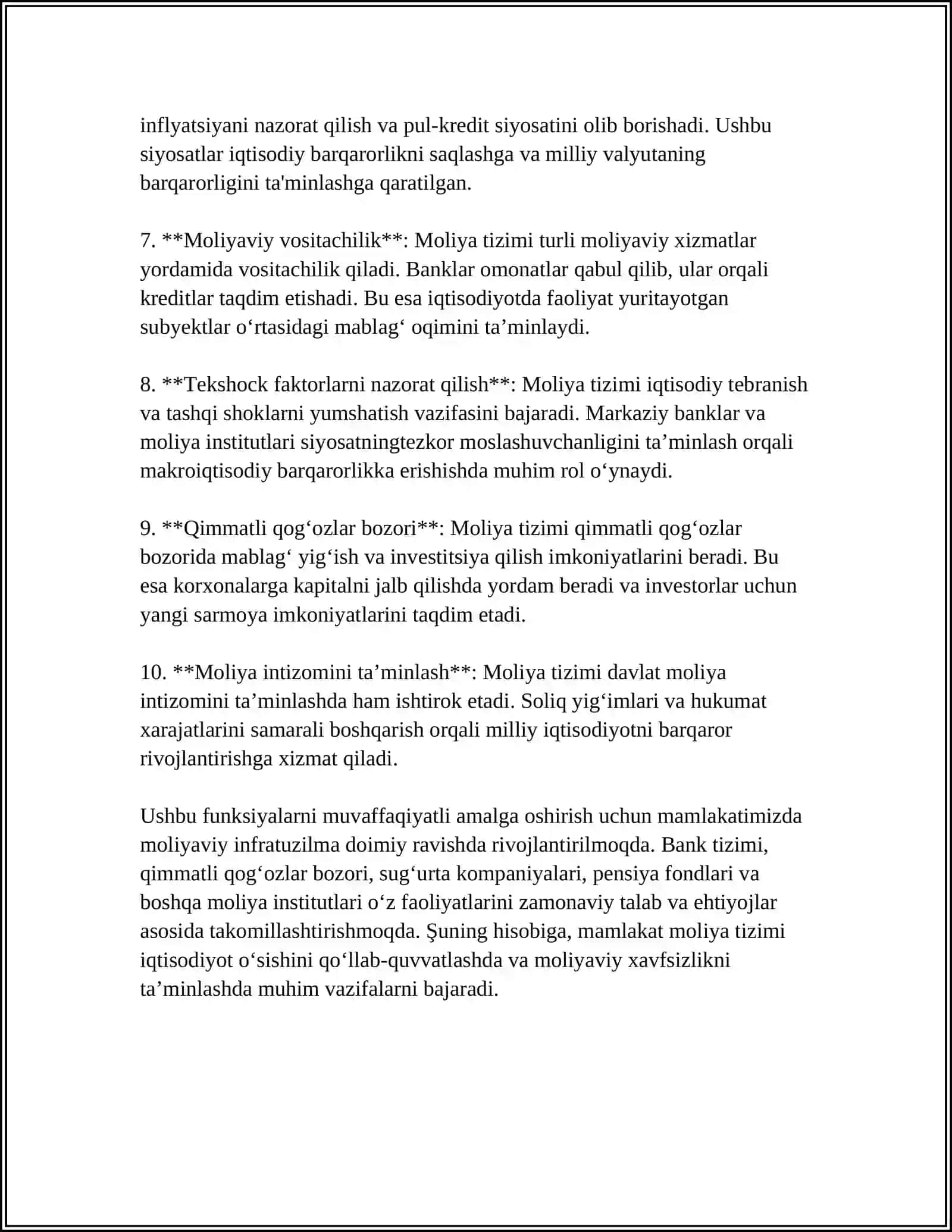 Mamlakatimizda moliya tizimi va moliya statistikasining tashkil etilishi 4