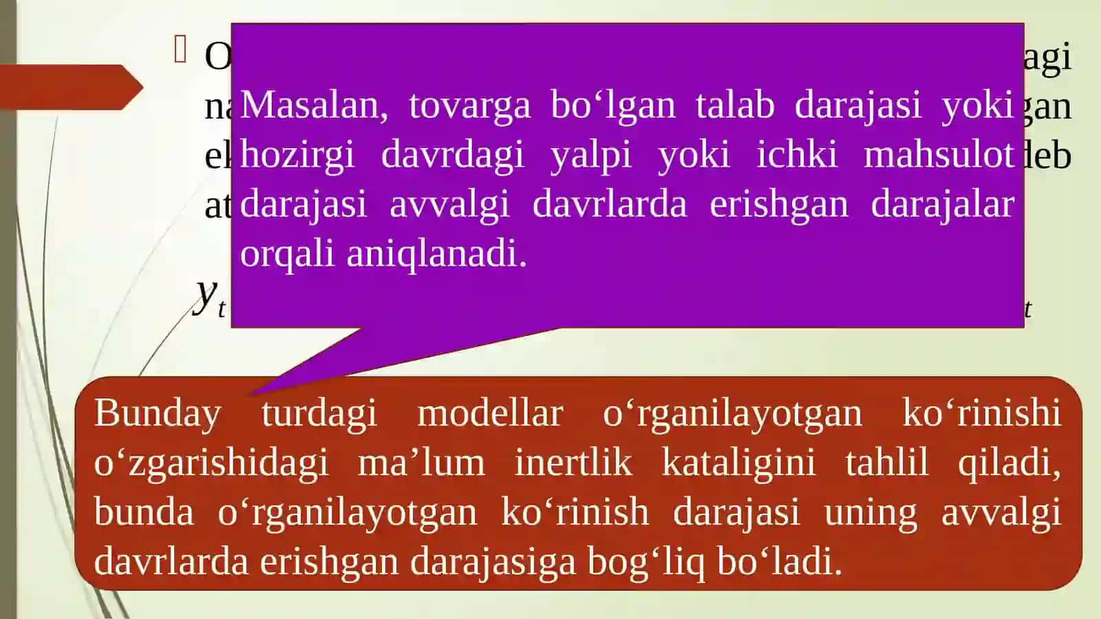 Davriy qatorlarda ekonometrik modellashtirish 4