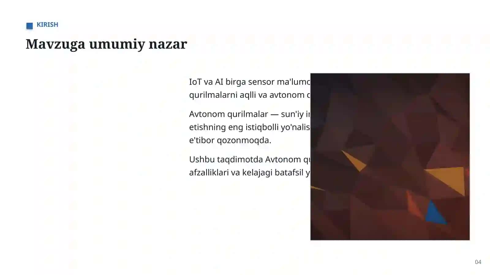 Avtonom qurilmalar: imkoniyat va yechimlar 4