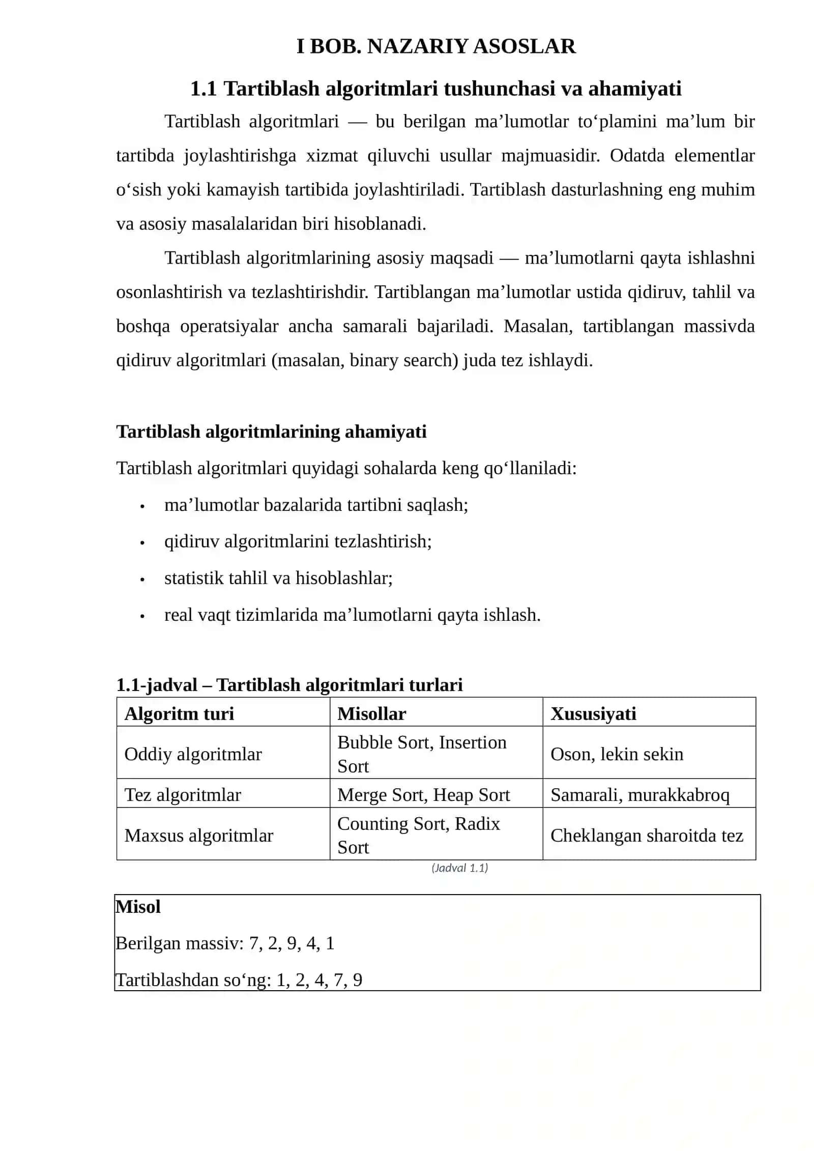 Tartiblash algoritimlari Merge sort va Heap sort 4