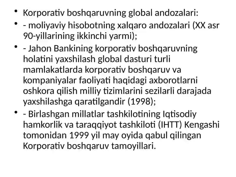 Korporativning munosabatlarning nazariy jihatlari 4