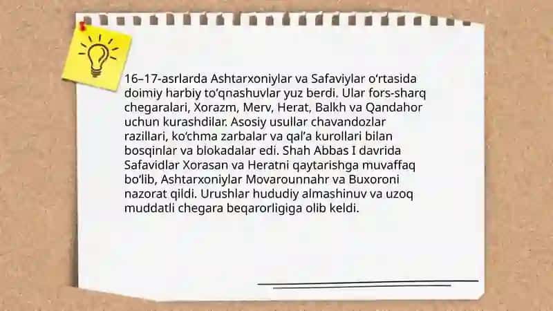 Ashtarxoniylar va Safaviylar oʻrtasidagi munosabatlar 4