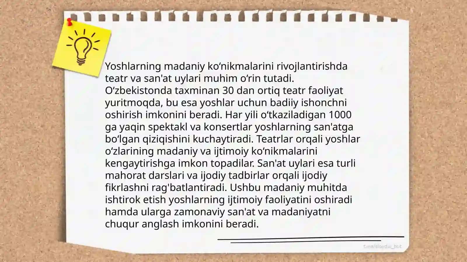 Yoshlarni tarbiyalashda madaniy-ma‘rifiy muassalarni o‘rni va ro‘li 4