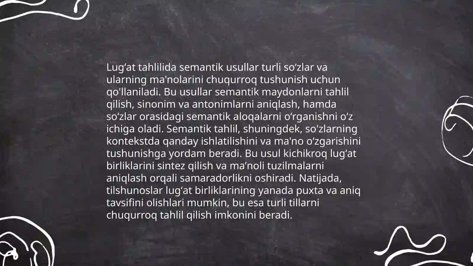 Zamonaviy lugʻatlar tahlili.Leksik semik semantik tahlil qilish 4