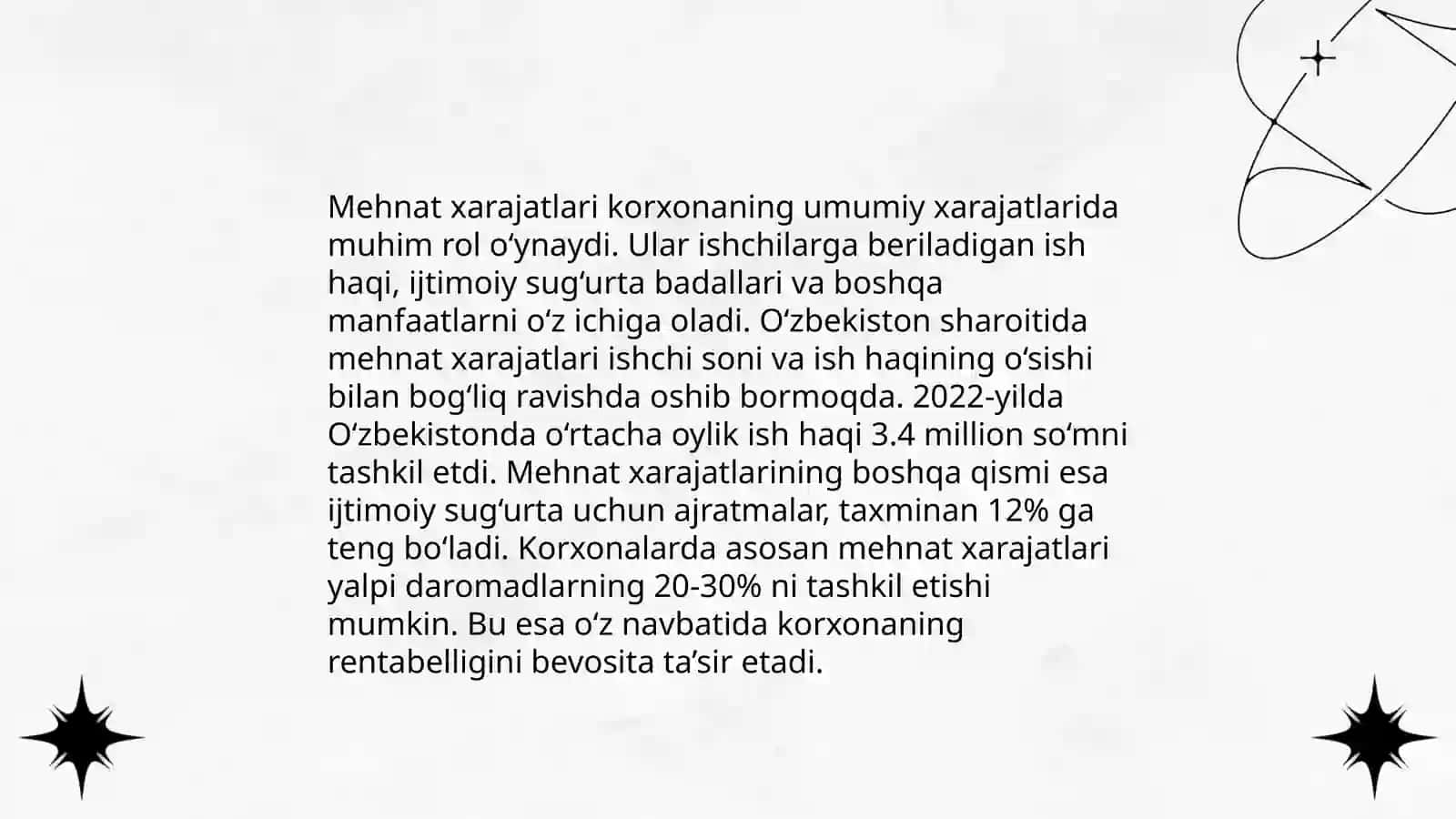 Xomashyo va materiallar xarajatlari ishlab chiqarish jarayonida 4