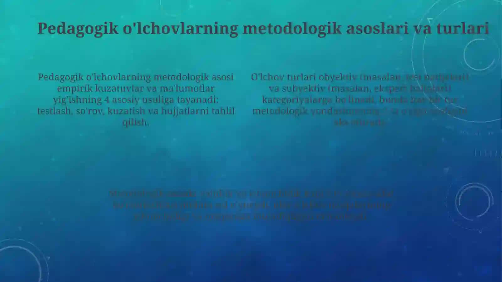 Pedagogik kvalimetriya fanining nazariy metodologik asoslari 4